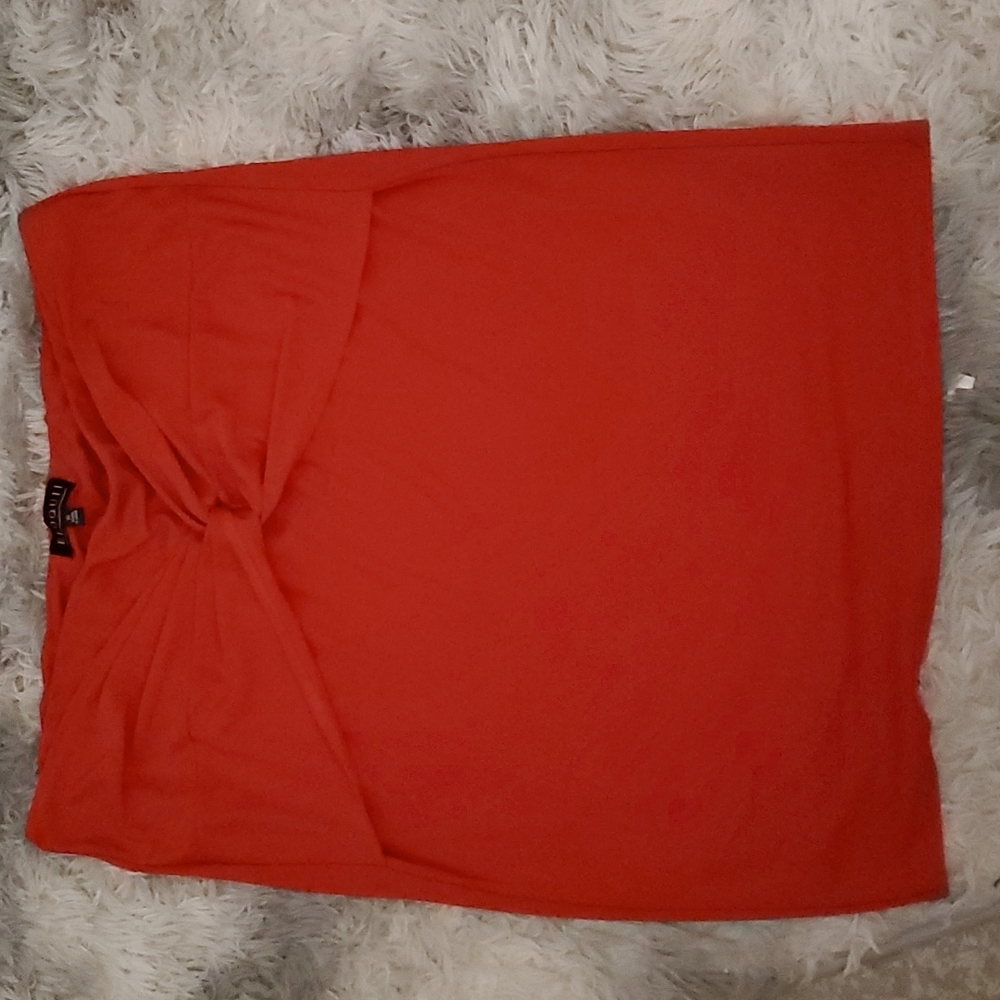 EUC Eloquii red skirt